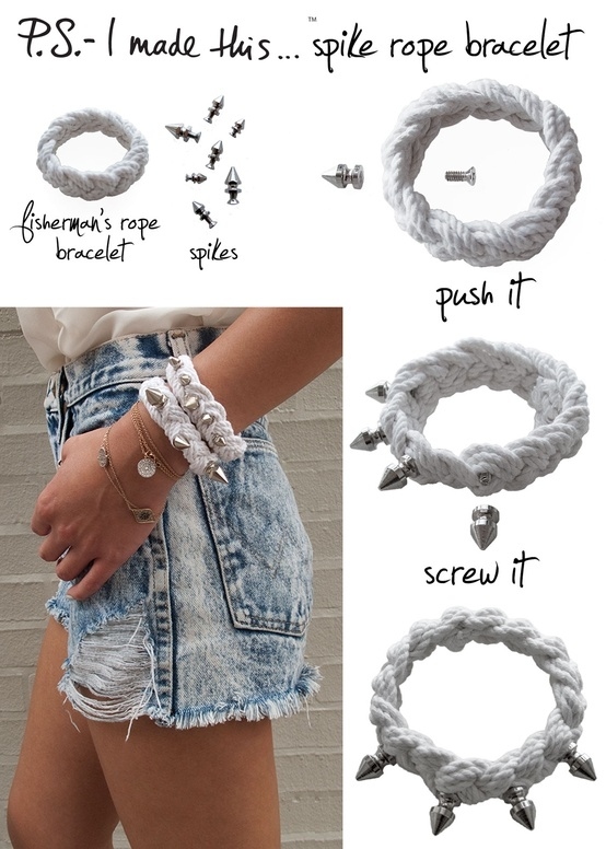 Studded Rope Bracelet