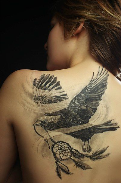 Stylish Bird Tattoo