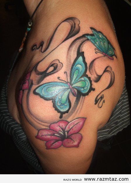 Stylish Butterfly Tattoo