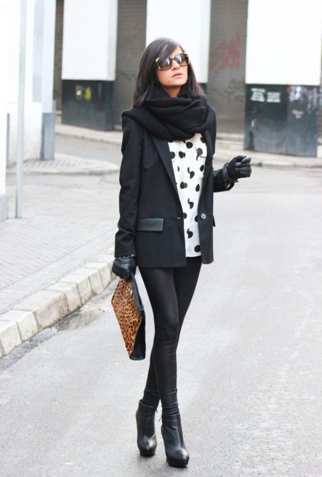 Stylish Office Look with A Scarf