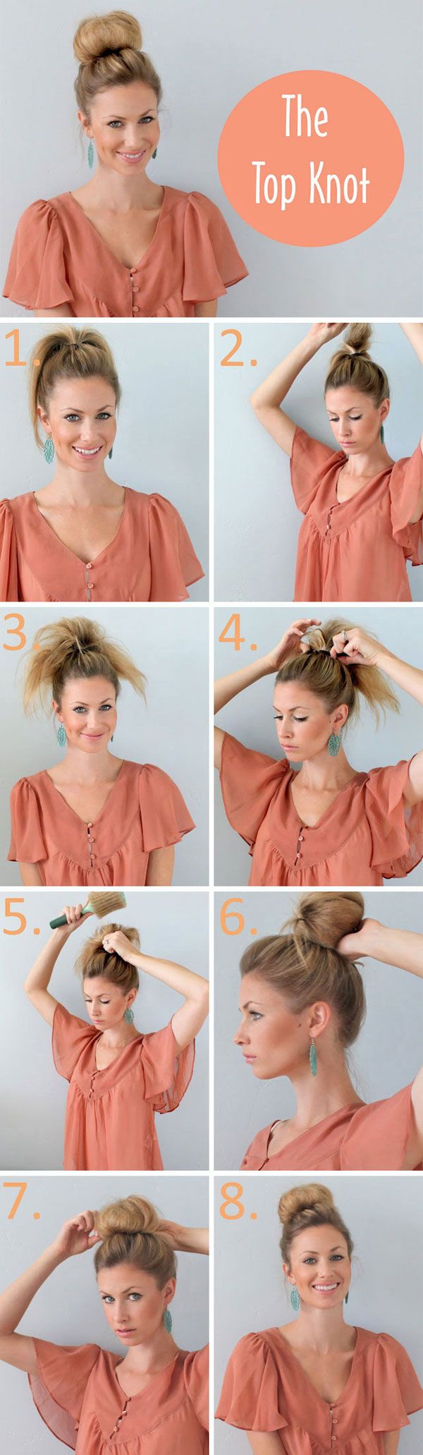 Teased Top Knot