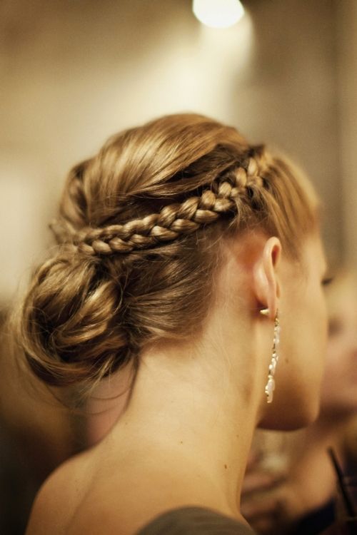 Updo with Crown Braid