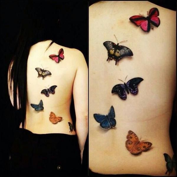 Various Butterfly Tattoos