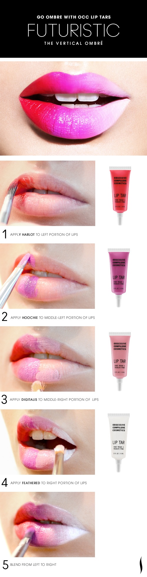 Vertical Ombre Lips