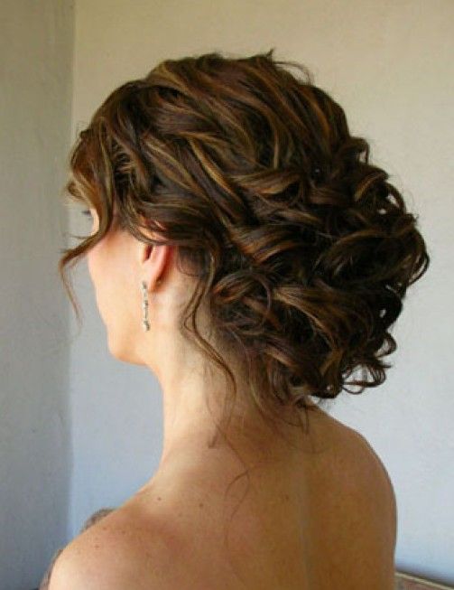 Wedding Updo for Curly Hair