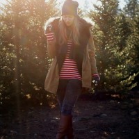Winter Outfit Idea with A Knitted Hat