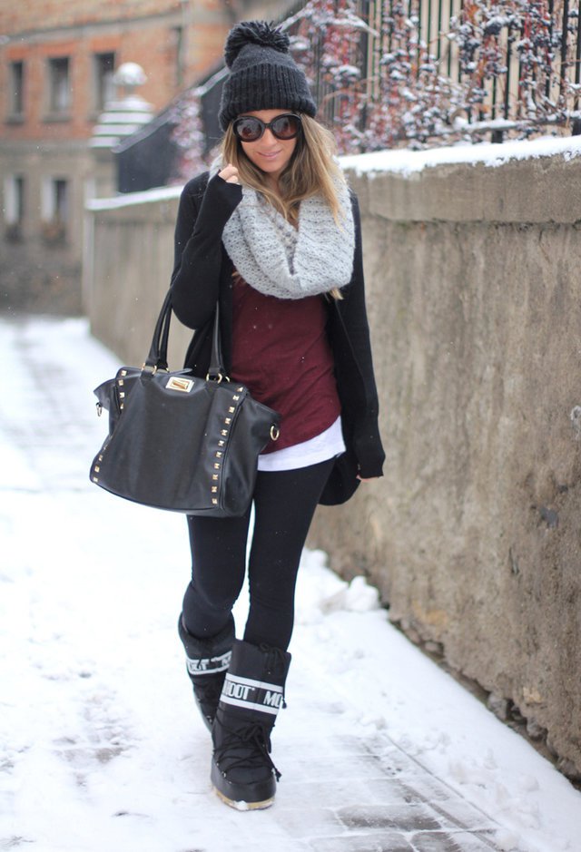 Winter Outfit Idea with Scarf
