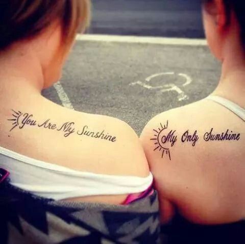 Mother and Daughter Tattoos/pinterest