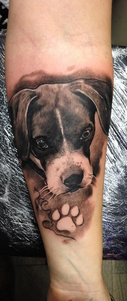 A Lovely Dog Tattoo