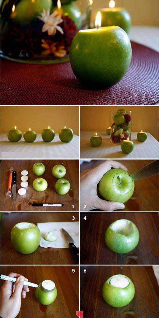 Apple Candle Holders