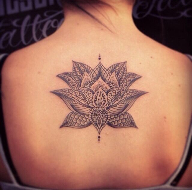 Back Lotus Tattoo