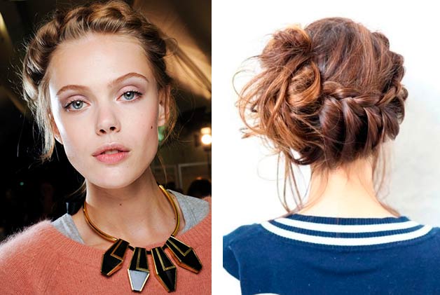 Chic Braided Updo Hairstyle
