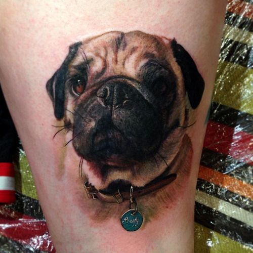 Chic Dog Tattoo
