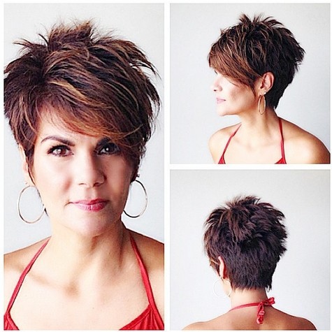 Chic Short Haircut for Long Faces