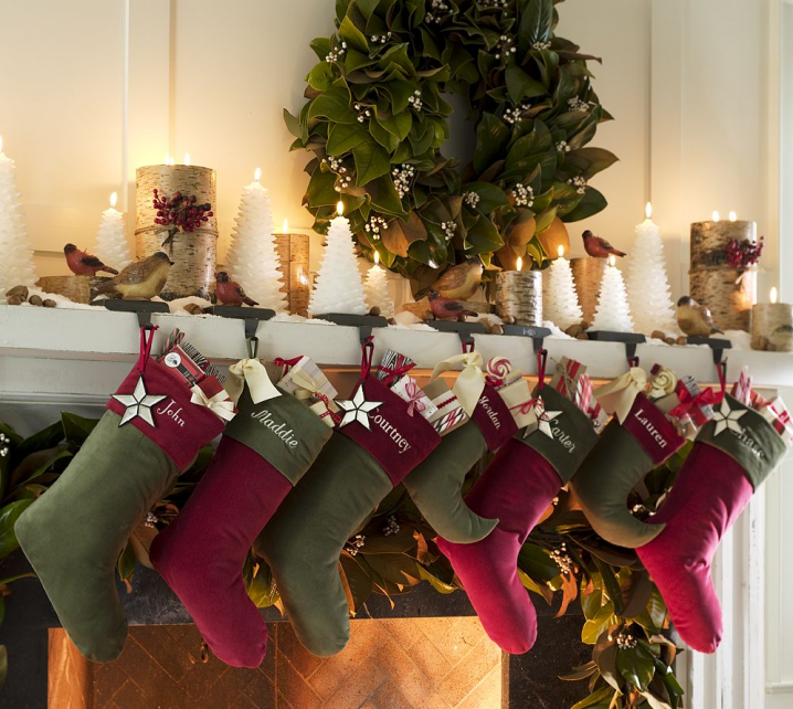 Christmas Stocking Designs-Red and Green Stockings
