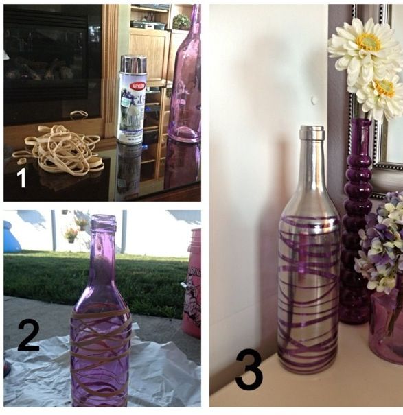 DIY Purple Vase
