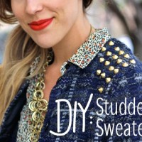 DIY Studded Sweater