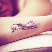 Feather Tattoo on Hand