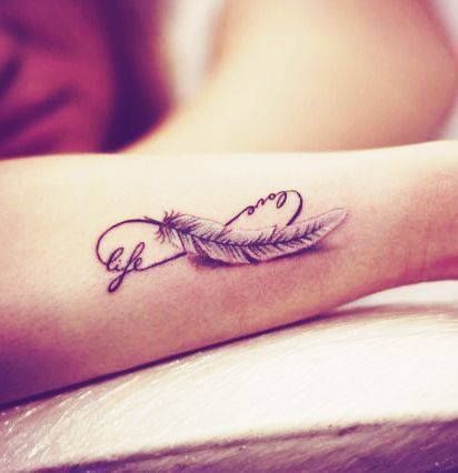 Feather Tattoo on Hand