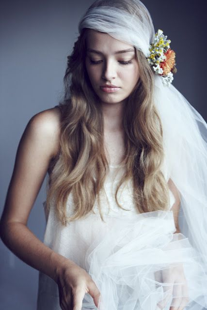 Floral Bridal Long Hair