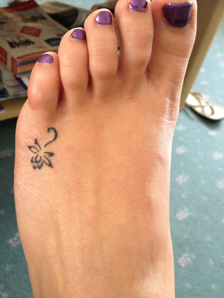 Foot Lotus Tattoo