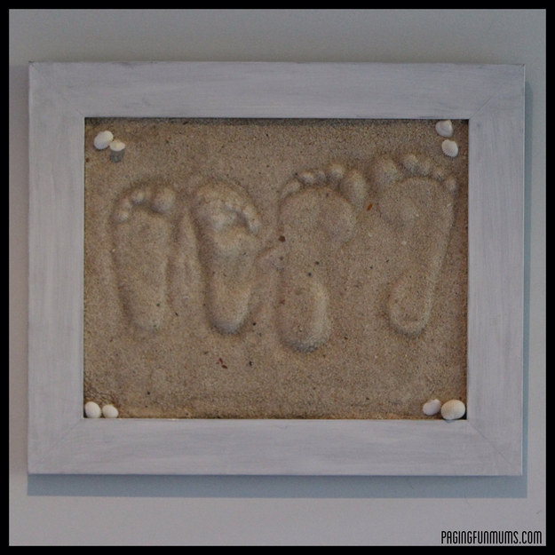 Framed Sand Foot Prints