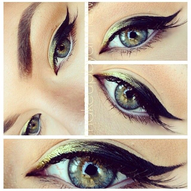 Green and Black Ombre Eyeliner