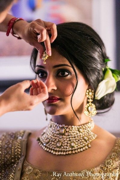 Indian Wedding Bun Hairstyle