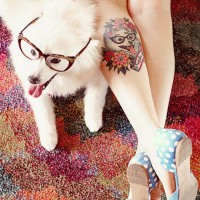 Interesting Dog Tattoo