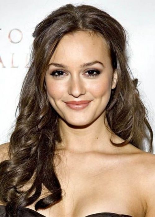 Leighton Meester Half Up Half Down Hairstyle