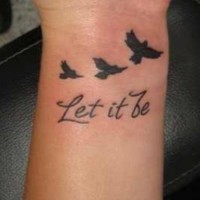 Let It Be Tattoo