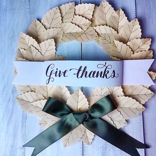 Paper Leave Wreath