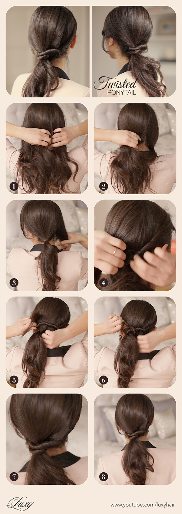 Ponytail with Simple Twists