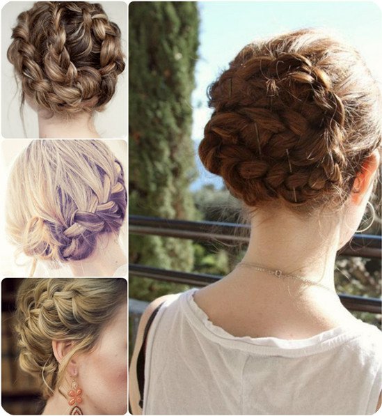 Pretty Braided Updo for Holiday