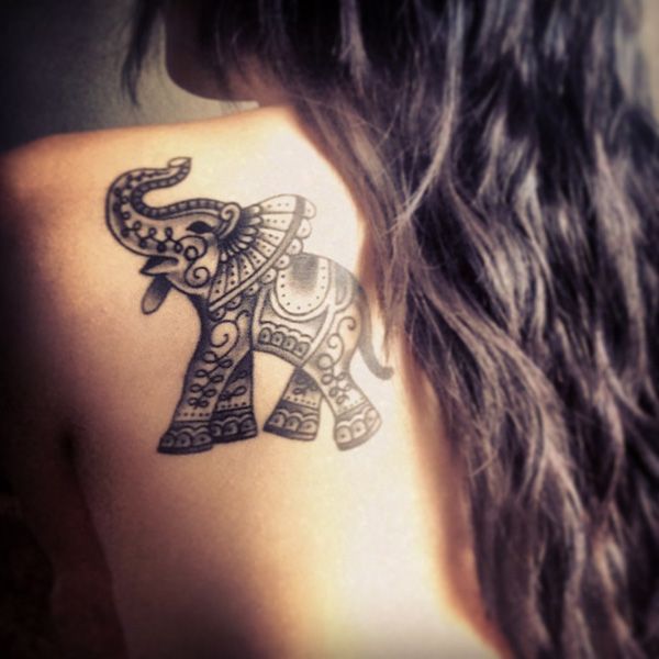 Pretty Elephant Tattoo