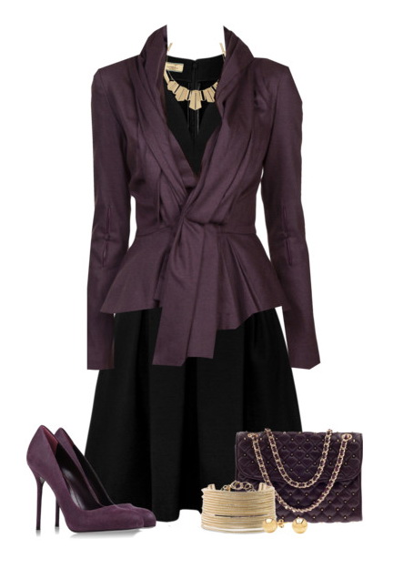 Purple Outfit Idea for Holiday