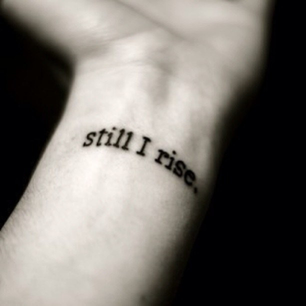 Quote Tattoo on The Wrist
