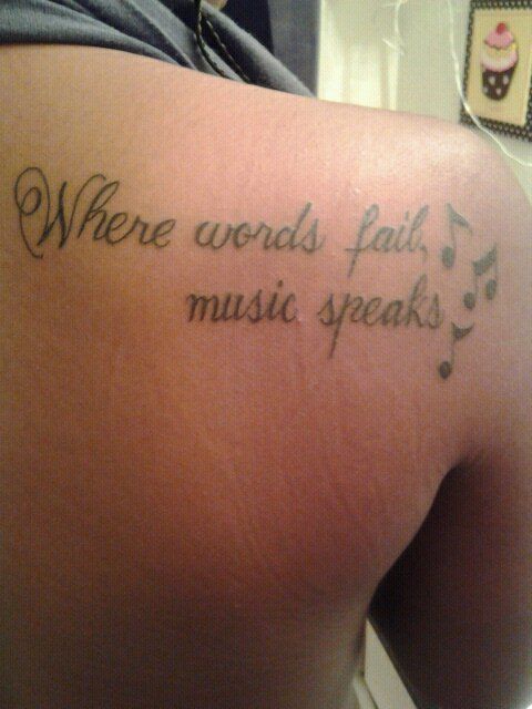 Quote and Music Notes