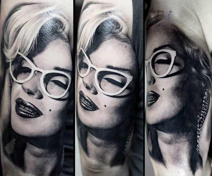 Realism Woman Tattoo On the Arm