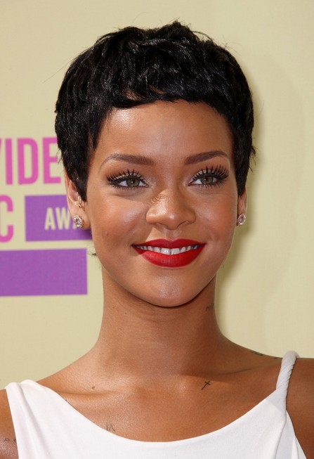 Rihanna Short Boy Cut for Black Women