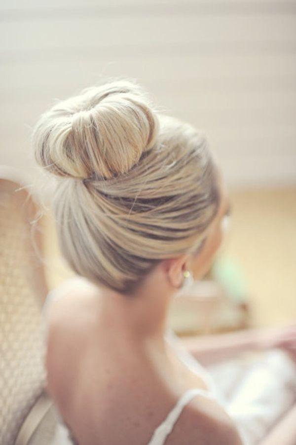 Simple Wedding Bun Hairstyle