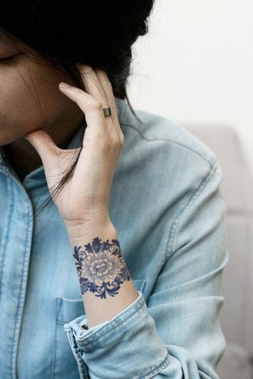 Stunning Wrist Flower Tattoo