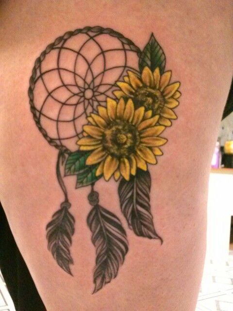 Sunflower Dreamcatcher Tattoo
