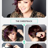 Sweep-back Hairstyle with Bobby Pins