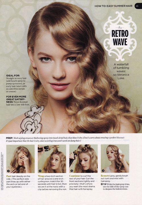 20 Stylish Retro Wavy Hairstyle Tutorials And Hair Looks