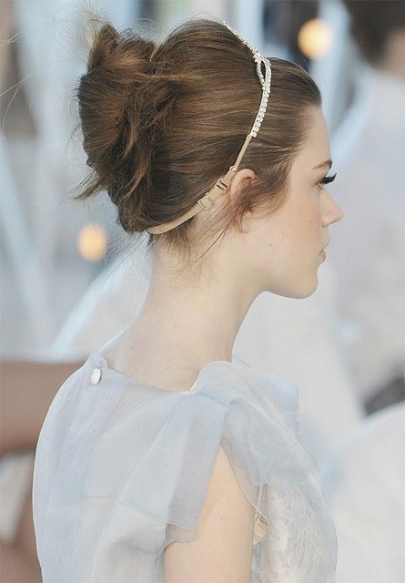 Twisted Bun Hairstyle for Wedding