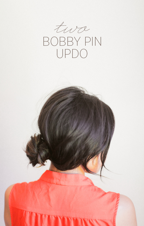 Twisted Hairstyle with Bobby Pins