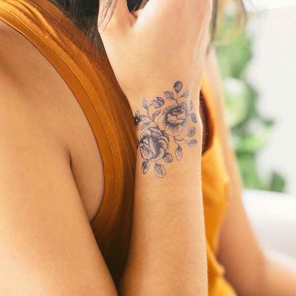 Wrist Blooms Tattoo