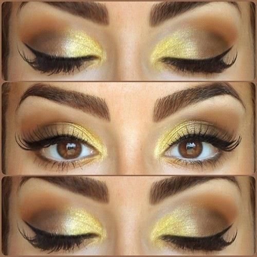 Bronze and Yellow Makeup