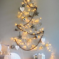 Christmas Tree Lights on Wall